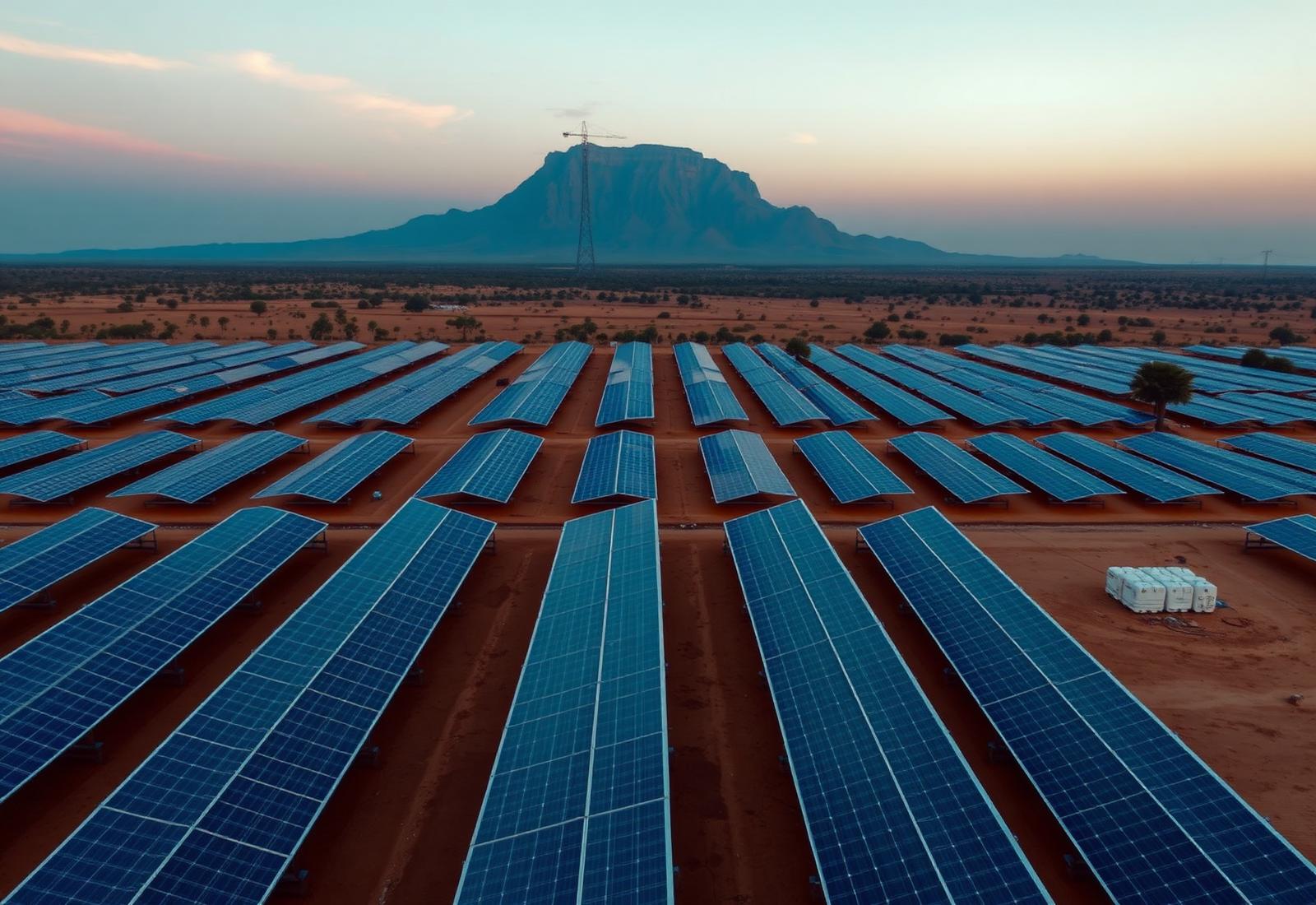 Solar installation in South Africa